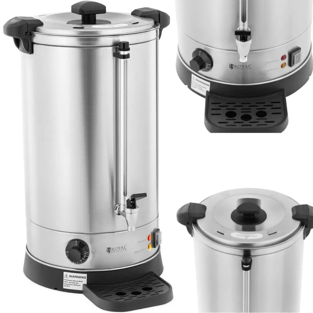 Vannkoker med Doble Vegger og Dryppebrett 19,7 l 2500 w Sølv