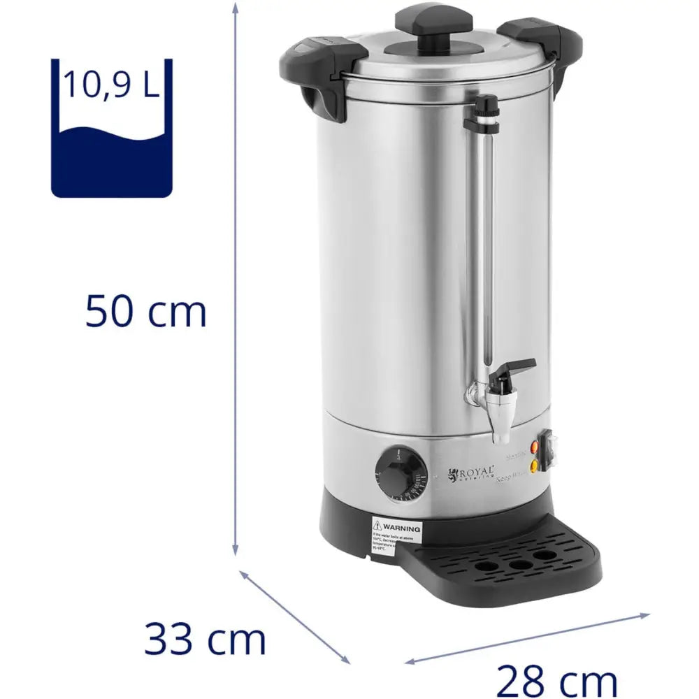 Vannkoker med Doble Vegger og Dryppestativ 9 l 1500 w Sølv