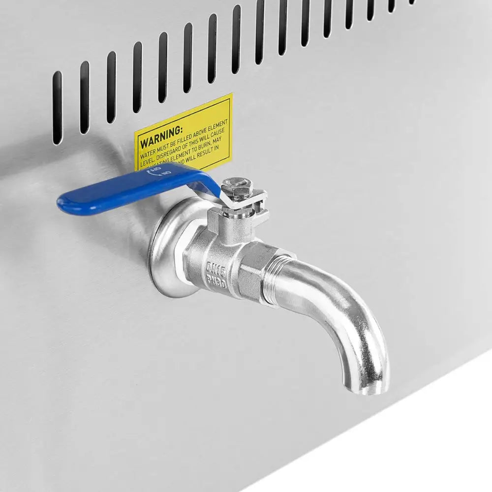 Vannoppvarmer med Gass 0,02 Bar 3300 w 3x Gn 1/3 2x Gn 1/2