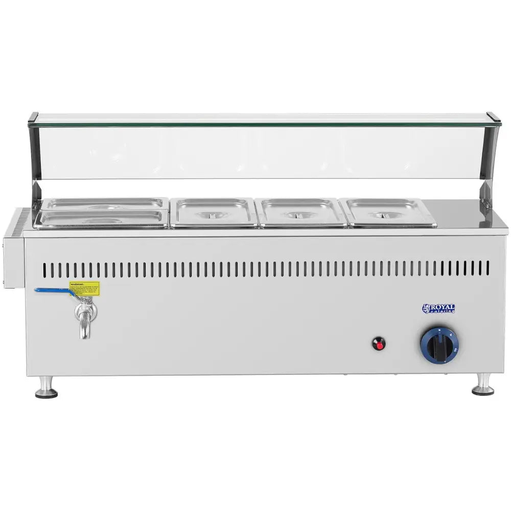 Vannoppvarmer med Gass 0,02 Bar 3300 w 3x Gn 1/3 2x Gn 1/2