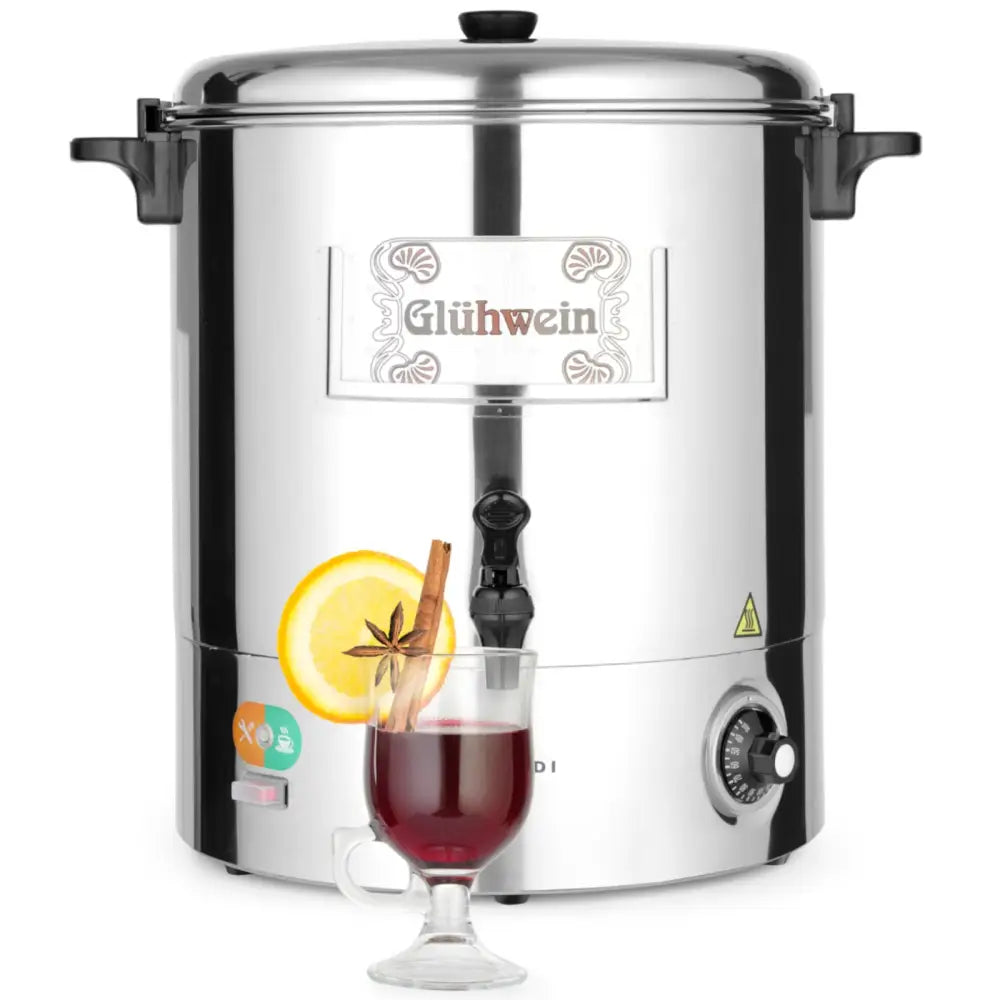 Vannvarmer for Gløgg i Stål 2200w 30l - Hendi 209905