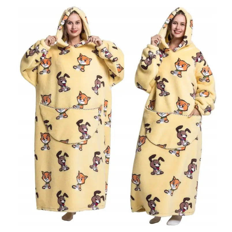 Varm Kocobluza Bluseteppe Varm Genserpledd Pleddgenser Oversize Xxl