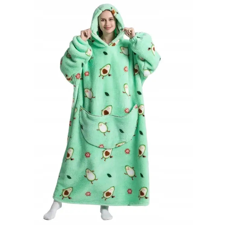 Varm Kosegenser-bluse Xxl Størrelse Kosepledd-genser