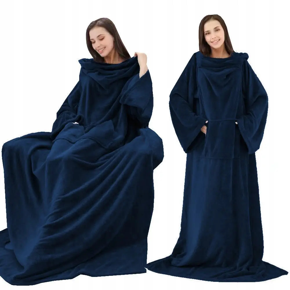 Varm Oversize Hettegenser Pledd Kocobluza Badekåpe Xxxl