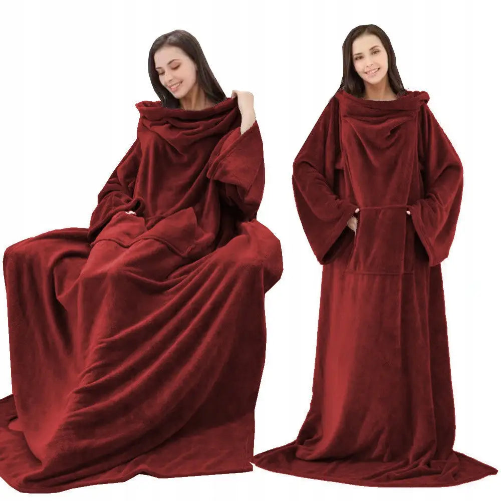 Varm Oversized Hettegenser Tv-teppe Kosegenser Badekåpe Gave Xxxl