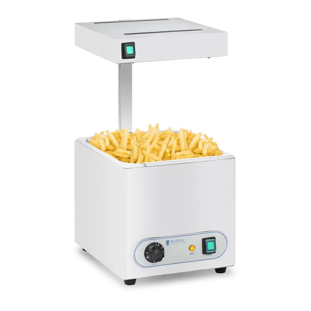 Varmebevarer til Pommes Frites med Varmestråling 850w Royal Catering Rcwg-1500.
