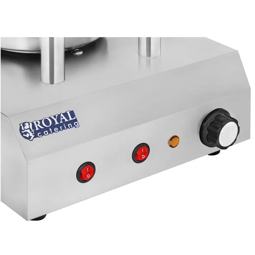 Varmeholder for 30 Pølser med Dampede Pølseboller - Royal Catering Rchw-350-2