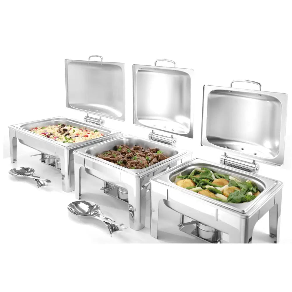 Varmeholder for Mat med Stearinlysvarmer Rustfritt Stål Gn 1/2