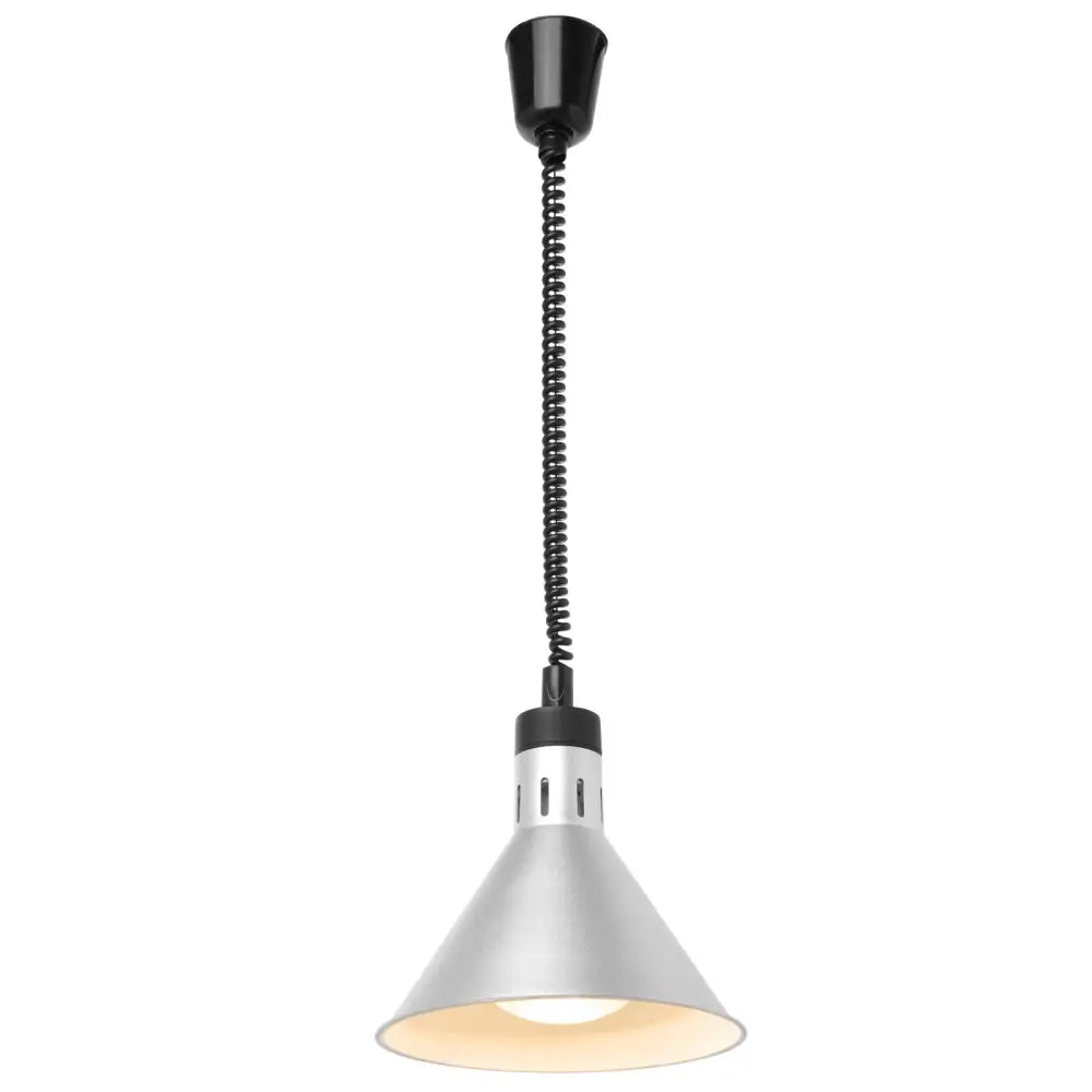 Varmematlampe - Hengende Kjegleformet Sølv 250w