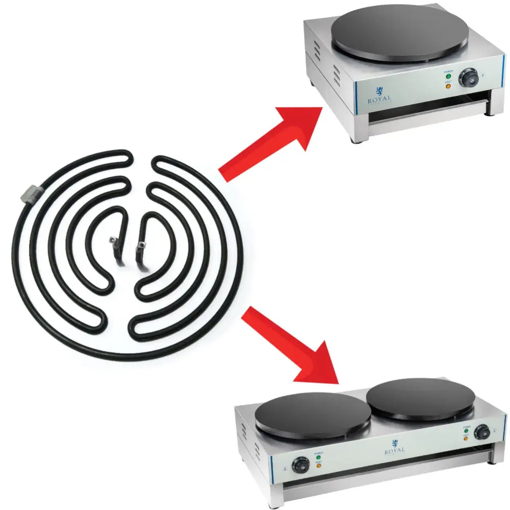 Varmeplate for Pannekakemaskin ø 40 Cm Royal Catering 3000w 230v