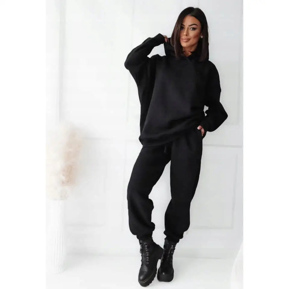 Varmt Joggesett i Svart