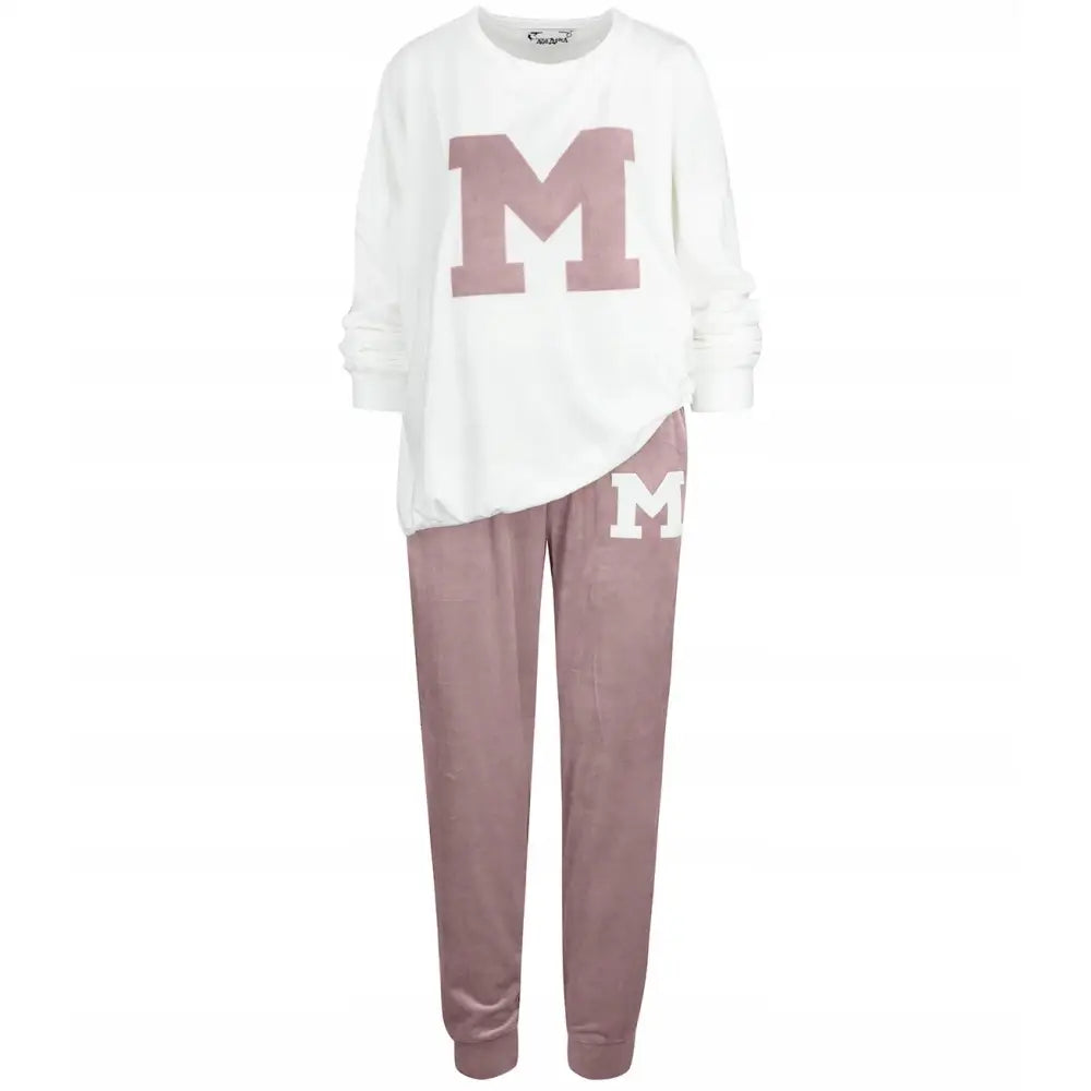 Varmt Velur Joggesett med Trykk m Mia Unisize