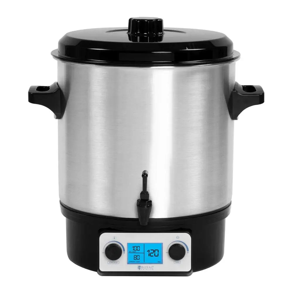 Varmtvannsvæskevarmer for Varm Gløgg med Lcd-timer Rustfritt Stål 2000w 27l