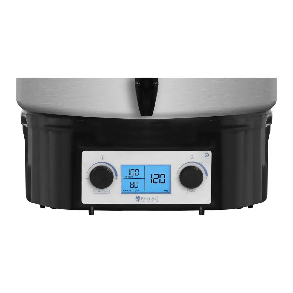 Varmtvannsvæskevarmer for Varm Gløgg med Lcd-timer Rustfritt Stål 2000w 27l