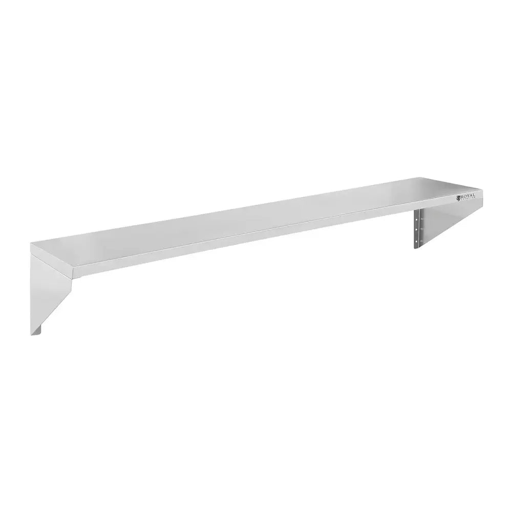 Vegghengt Rustfritt Stål Enkelthylle 150cm