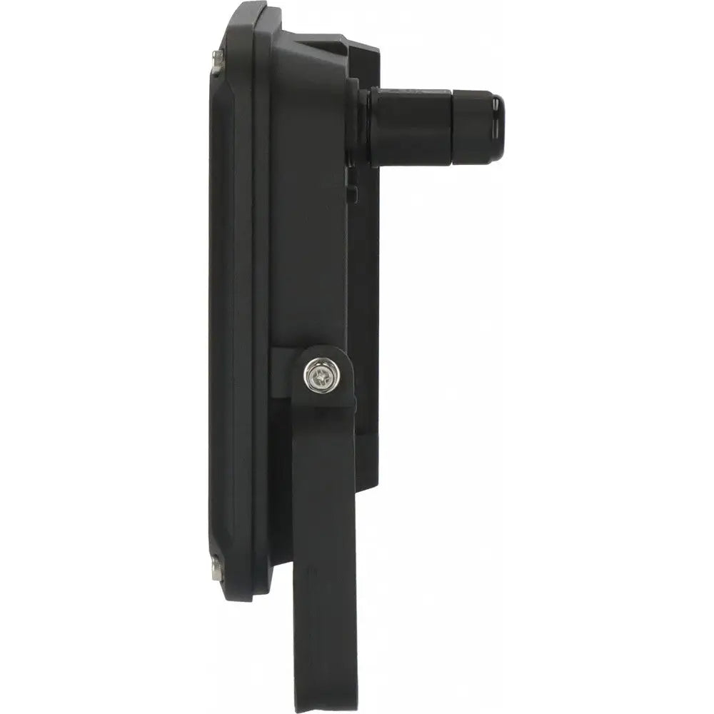 Vegglampe LED JARO 7060 sett fra siden, viser metallhus, monteringsbrakett og markerte skruefester.