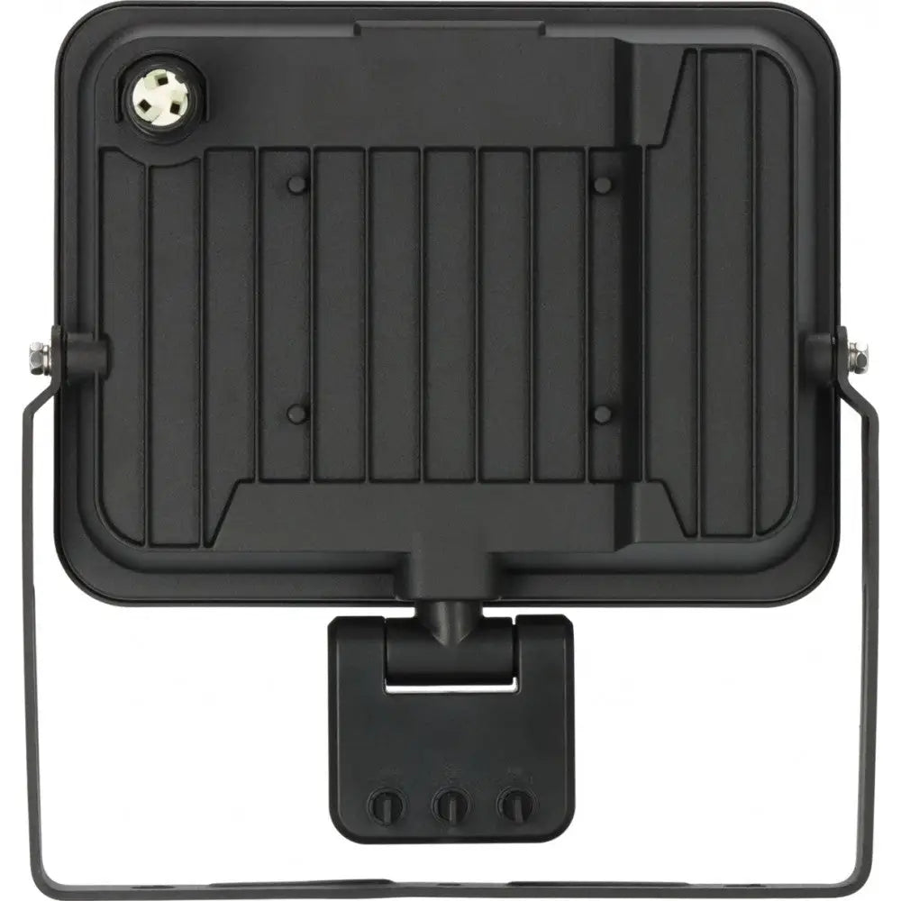 Vegglampe LED JARO 7060 P, bakside med kjøleribber, rundt koblingspunkt og synlig monteringsbrakett.