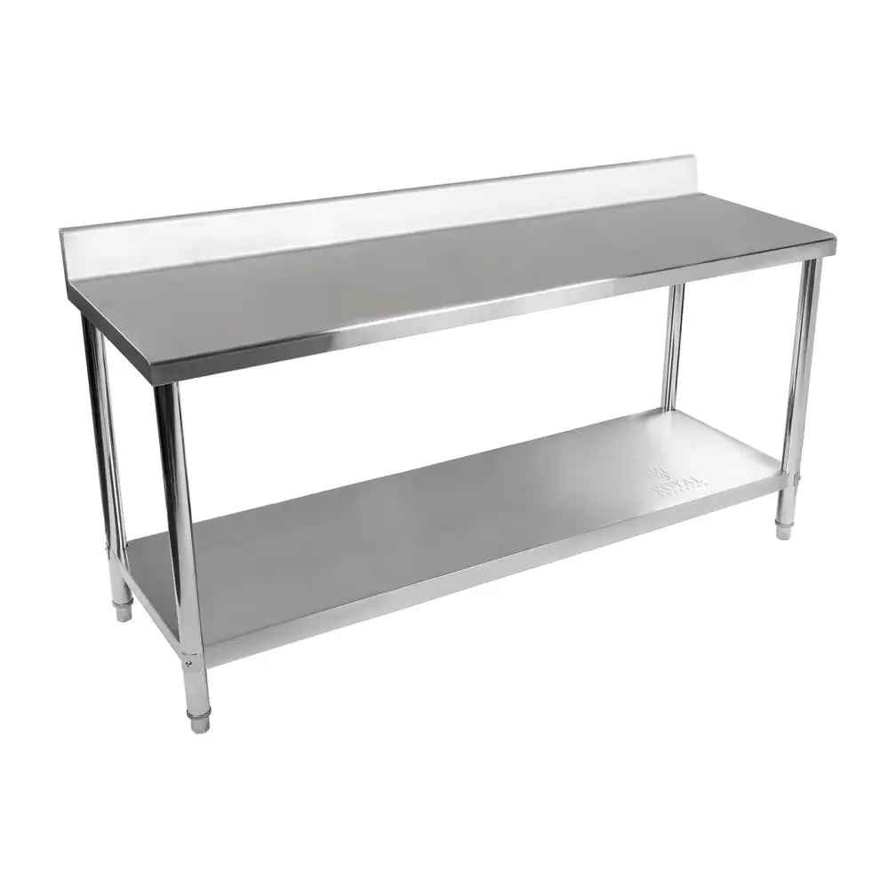 Veggmontert Gastronomisk Arbeidsbord med Kjørkant 180x60cm