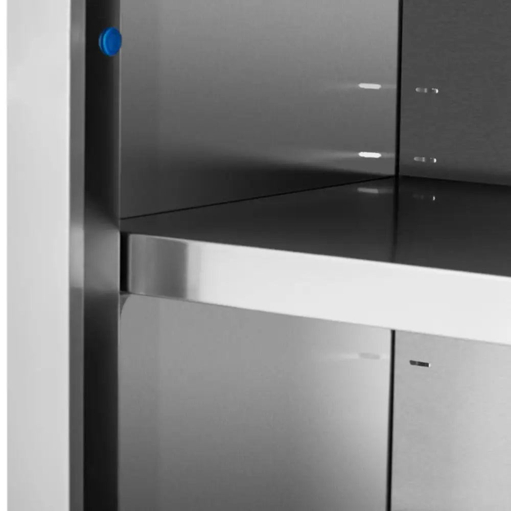 Veggmontert Gastronomisk Skap med Skyvedører i Stål 160 x 45 x 60 Cm