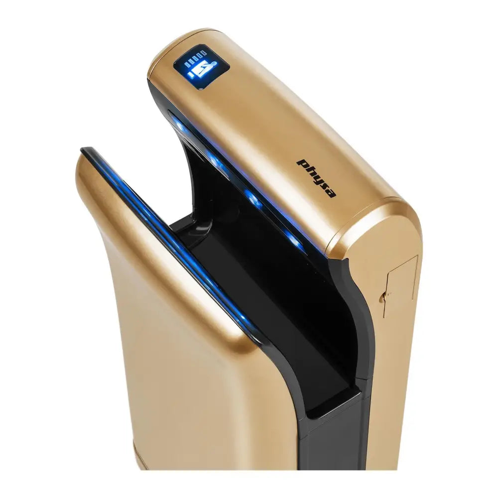 Veggmontert Gull Elektrisk Håndtørker 1200w Physa Bari Gold