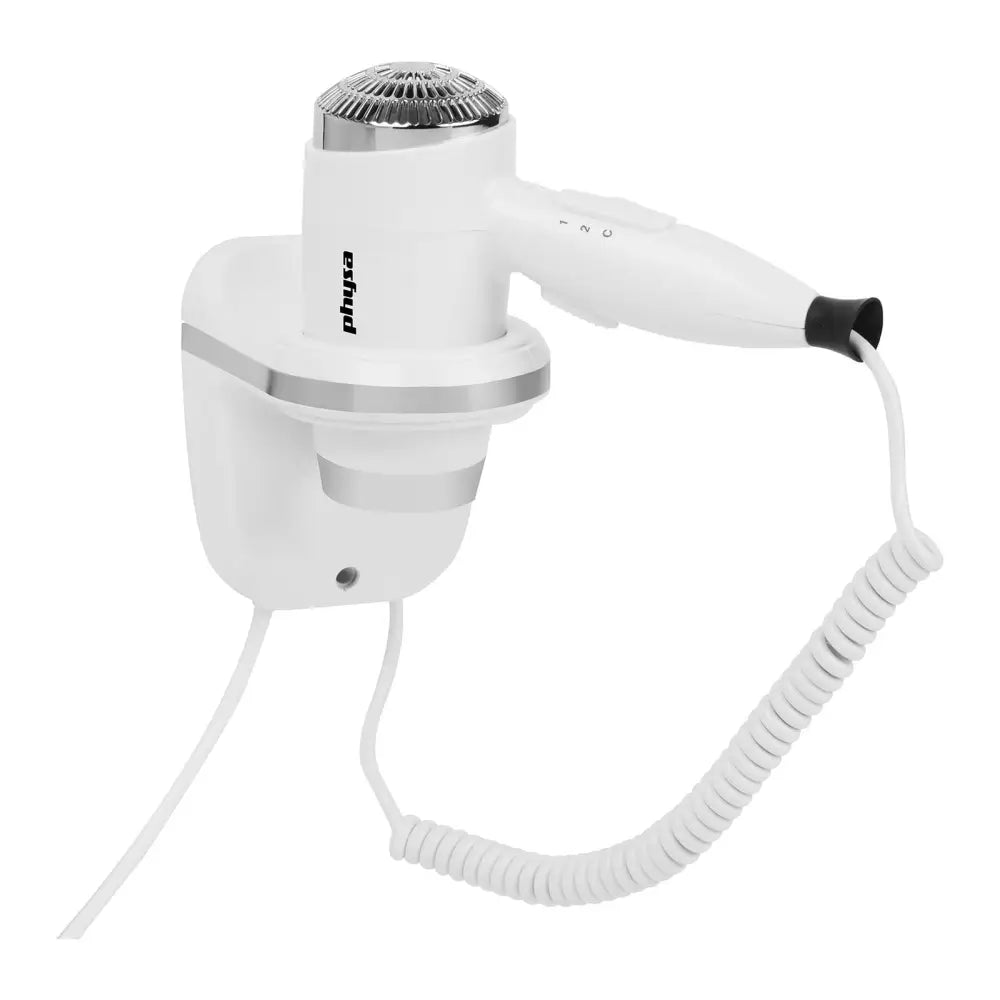 Veggmontert Hvit Hårføner for Hotellbasseng 1600w Physa Pilih