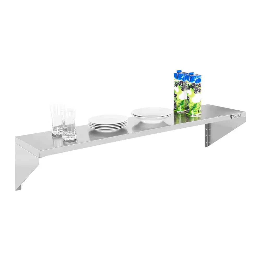 Veggmontert Rustfritt Stål Hylle Enkel 120 Cm