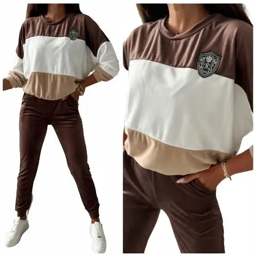 Velurbukse og Hettegenser Sett Varmt Mønster