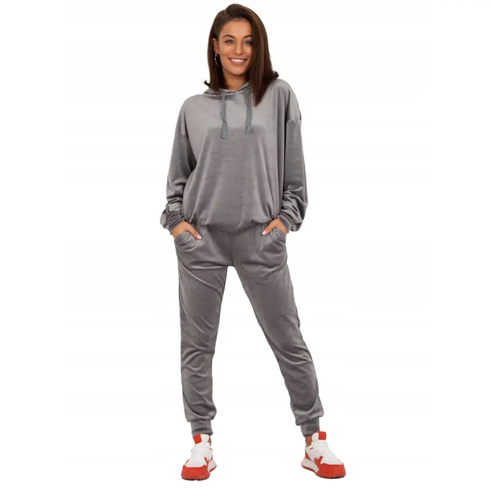 Velursett for Kvinner med Pomponger Genser og Bukser