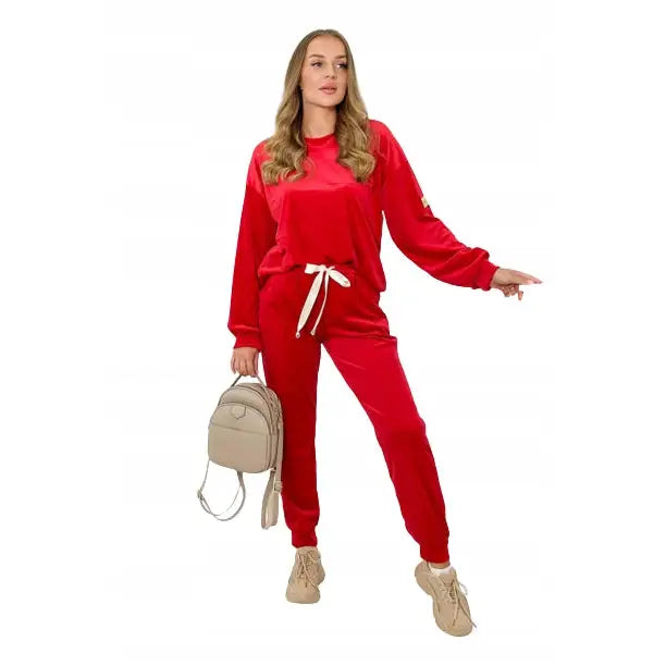 Velursett med Bånd Rød