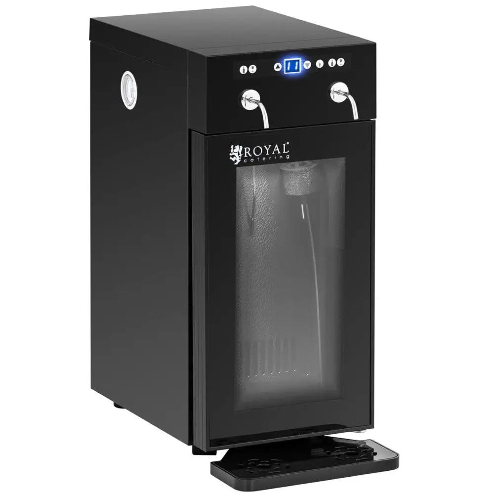Vin-dispenser med Kjøleskap 7-18c 2 Flasker - Svart