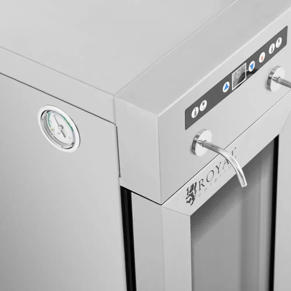 Vin-dispenser med Kjøleskap for 2 Flasker - Sølv