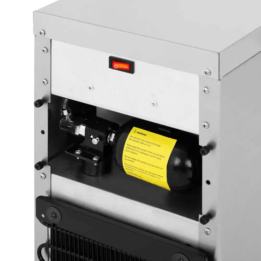 Vin-dispenser med Kjøleskap for 2 Flasker - Sølv