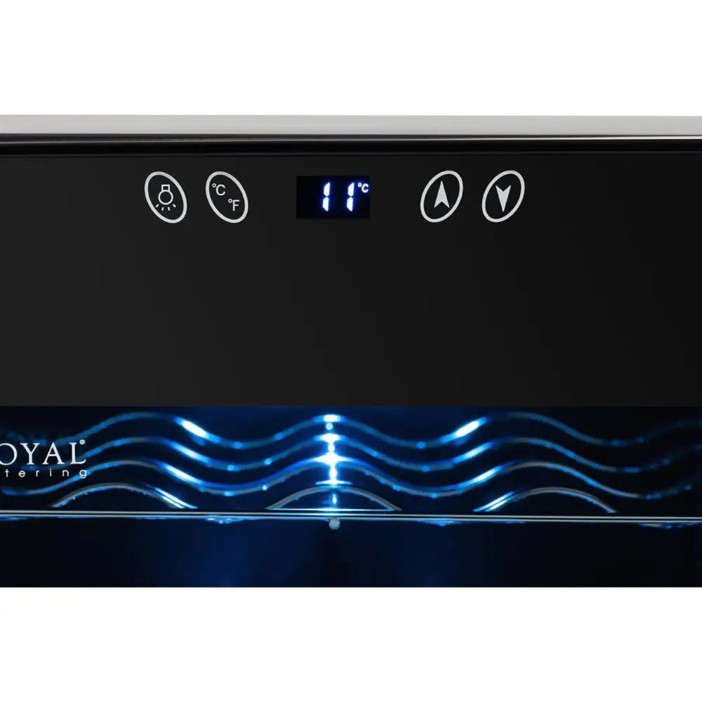 Vinkjøler Kjøleskap Kjøleboks til Vin Drikke for 18 Flasker Led 52 l Svart