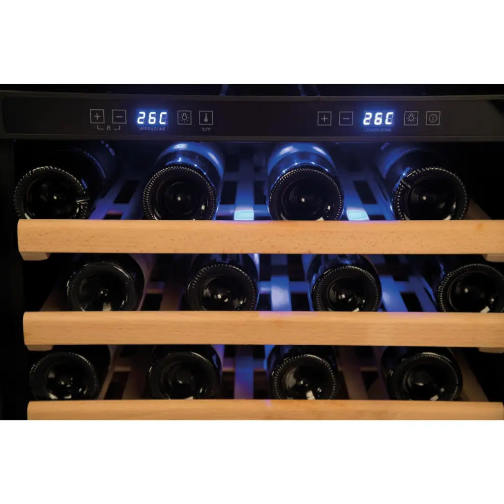 Vinkjøleskap med To Soner 166 Flasker Led 420l