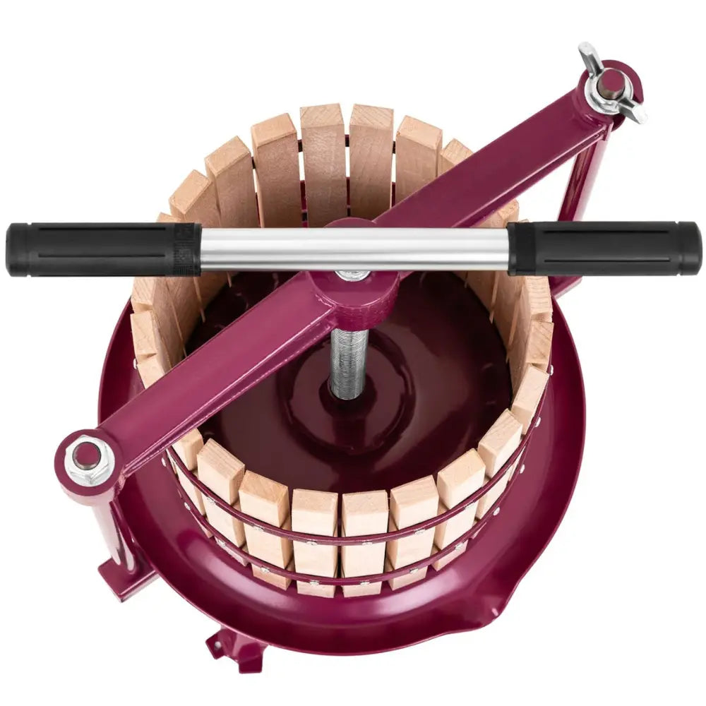 Vinpresse med Ramme av Tre + Filtreringspose 18l