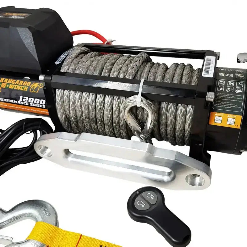 Vinsj Kangaroowinch 12000 (5443kg) Performance Series 12v Syntetisk