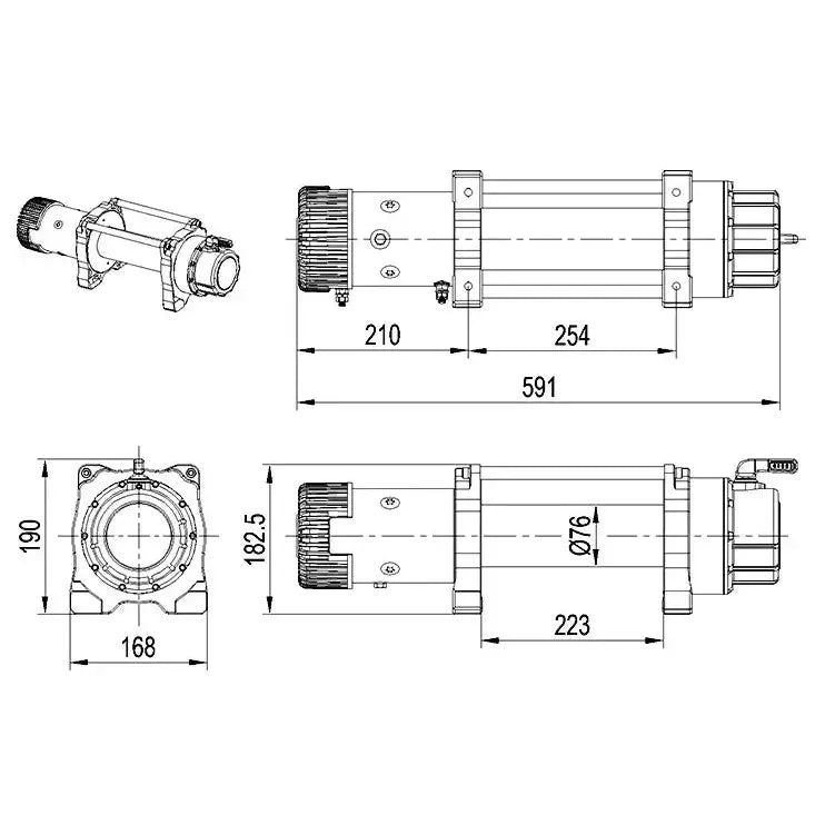 Vinsj Xt 8288 12v Synthetic Competition