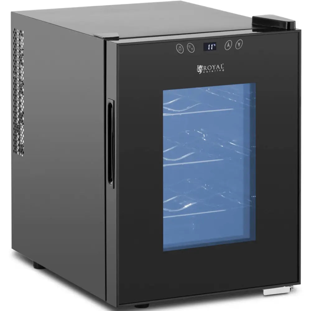 Vinskap Kjøleskap Kjøler til Vin Drikker for 12 Flasker Led 31 l Svart