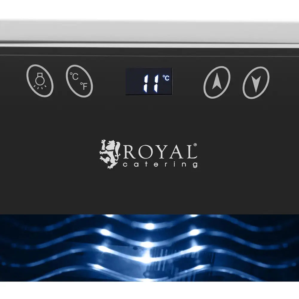 Vinskap Kjøleskap Kjøler til Vin Drikker for 12 Flasker Led 31 l Svart