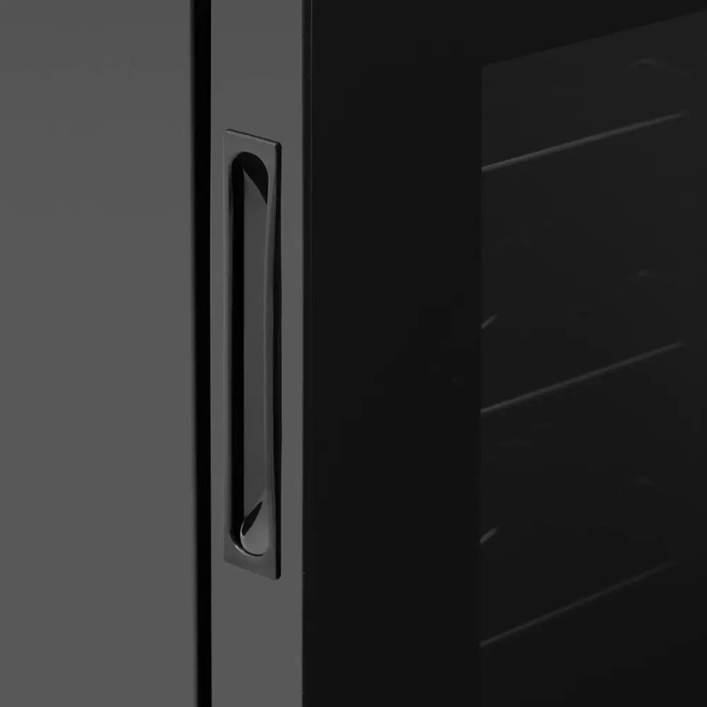 Vinskap Kjøleskap Kjøler til Vin Drikker for 12 Flasker Led 31 l Svart