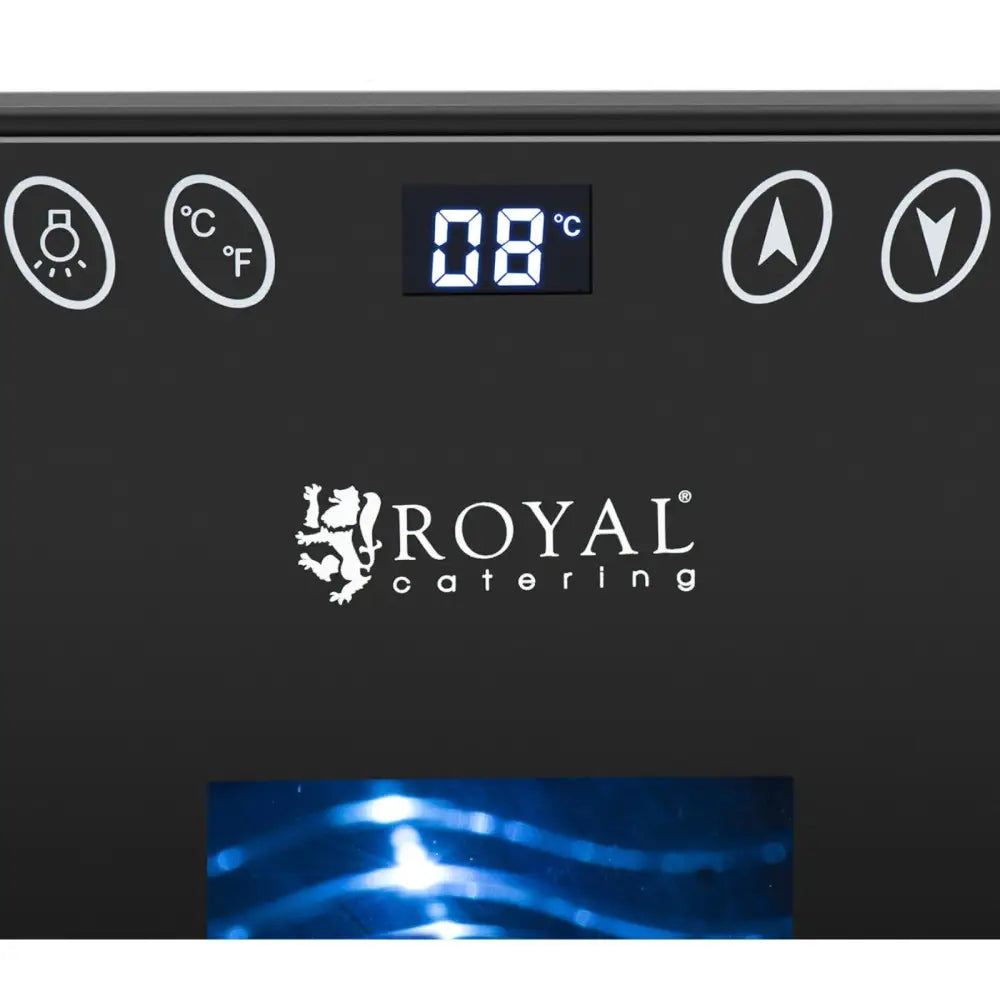 Vinskap Kjøleskap Vin- og Drikkekjøler for 6 Flasker Led 17 l Svart.