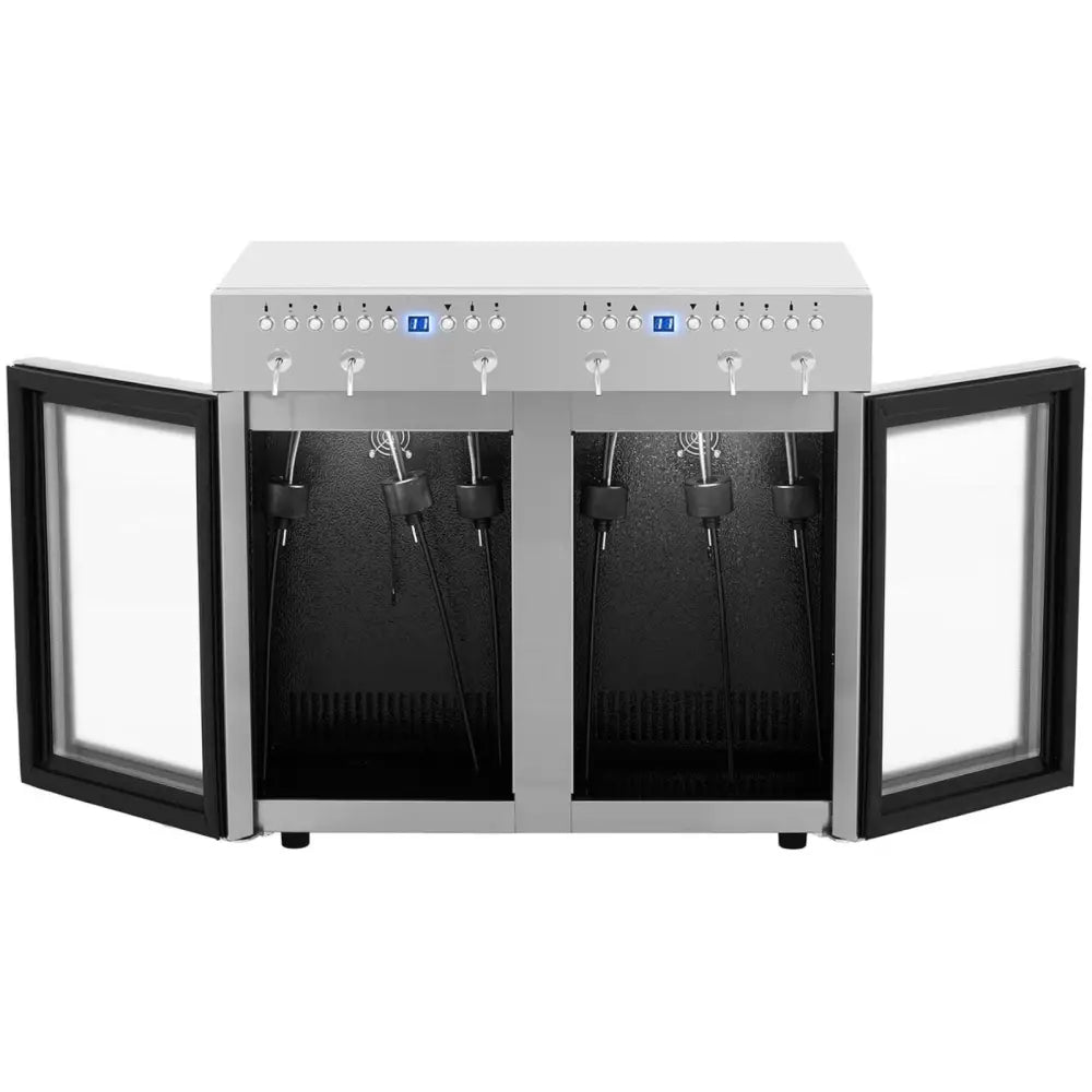 Vinutstyr Dispenser med Kjøler til Vin 7-18c 6 Flasker - Sølv