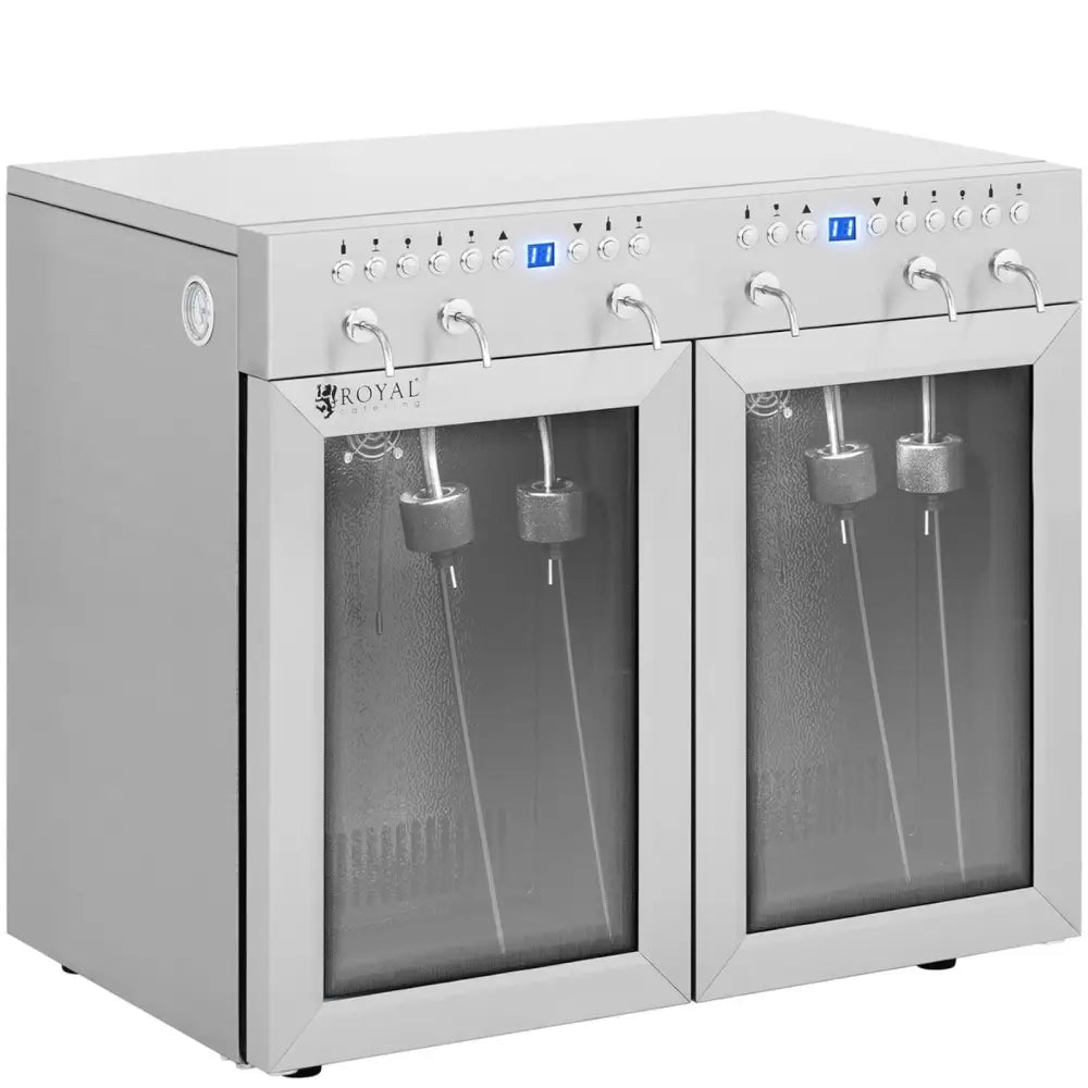 Vinutstyr Dispenser med Kjøler til Vin 7-18c 6 Flasker - Sølv