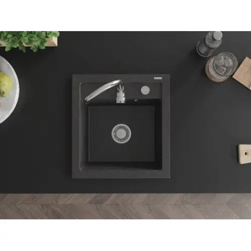 Vito Kjøkkenvask 1 Kum 520x490 Mm Svart/grå - 6503521000-76