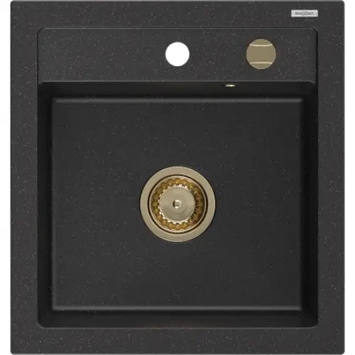 Vito Kjøkkenvask 1 Kum 520x490 Mm Svart/sølv - 6503521000-73-g