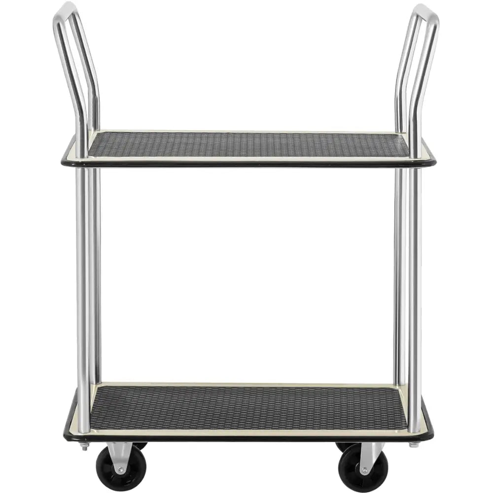 Vogner for Transport med Håndtak 2 Hyller opp til 120 Kg 72 x 43 Cm