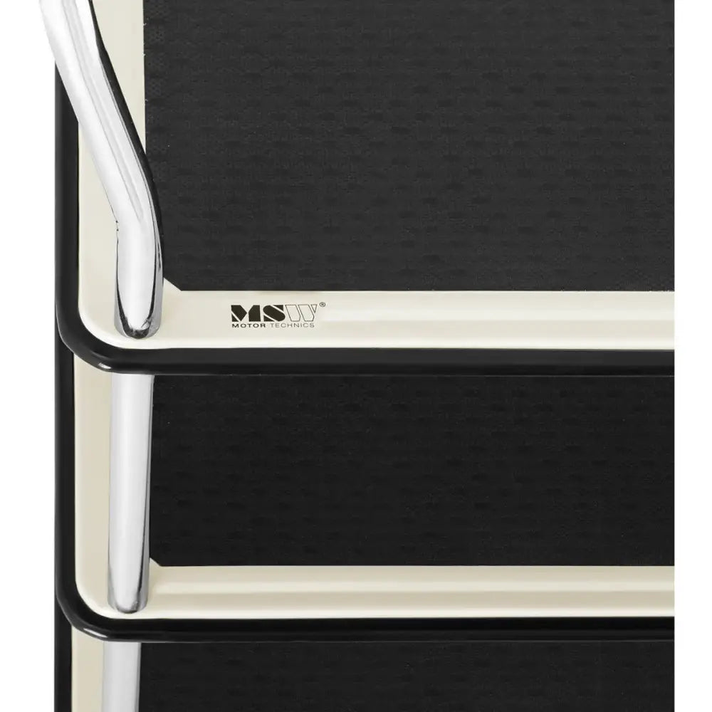 Vogntrolleytransport med Håndtak 3 Hyller Opptil 150 Kg 72 x 43 Cm