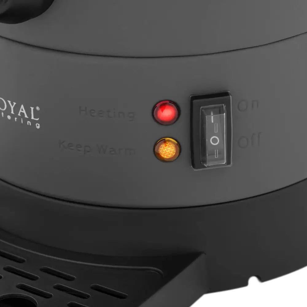 Warnik med Dobbeltvegget Vannkoker og Avrenningsrack 6,1 l 1500w Grå