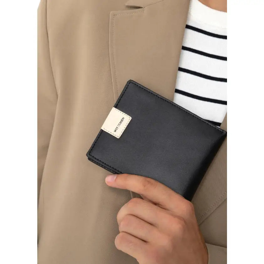 Wittchen Herrelommebok i Naturlig Glatt Skinn Svart