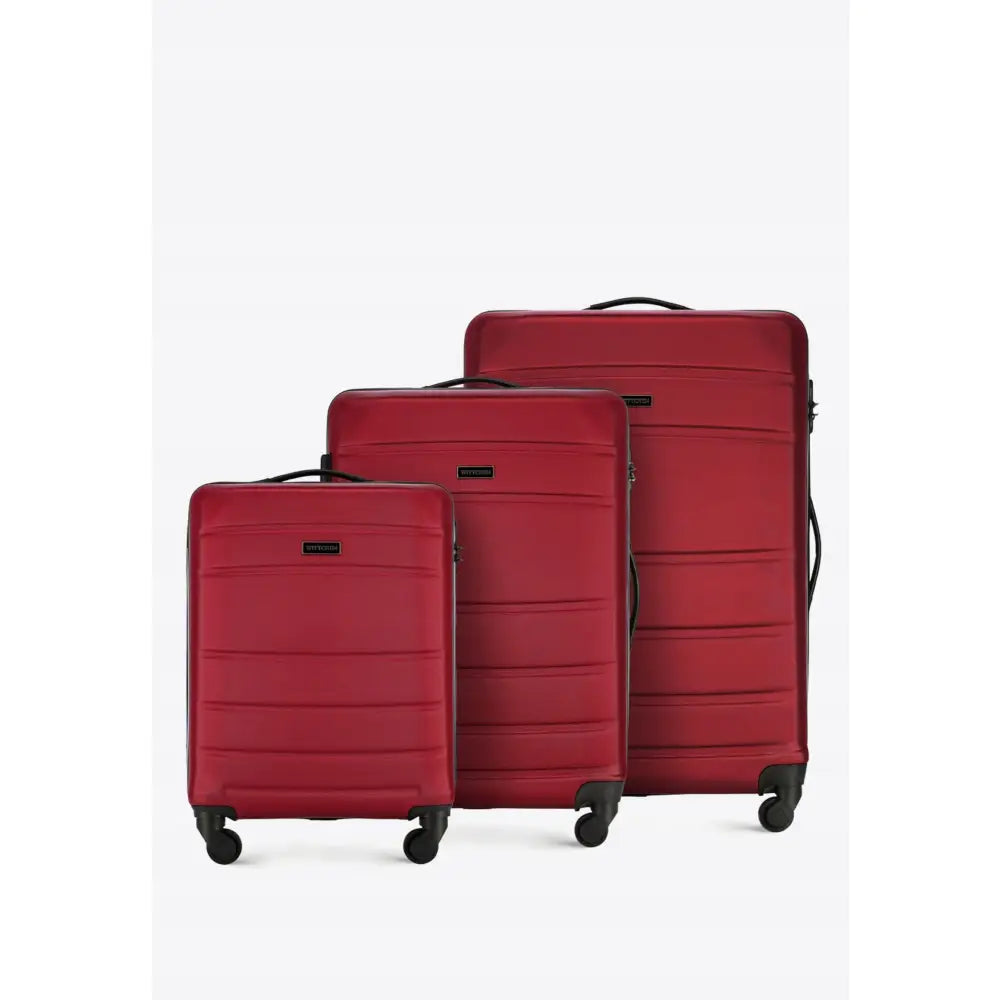 Wittchen Koffertsett 3 Deler i Abs Rød